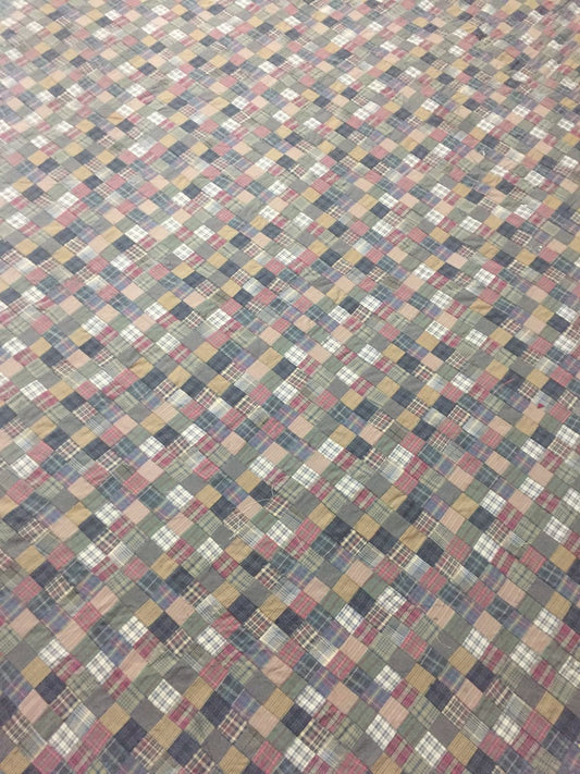 Make to order :Amish quilt calico quilted squares Hand Quilted heirloom quality intricate size patchwork by HOME HEART Brands(Made in India)