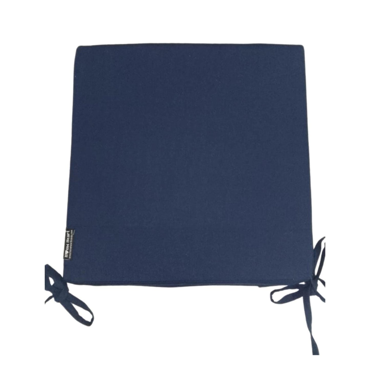 Chair Pad Union Jack Flag Premium tapestry duck cotton fabric 2 inch thick seat pad with ties any Size by Home Heart Brands(Made in India)