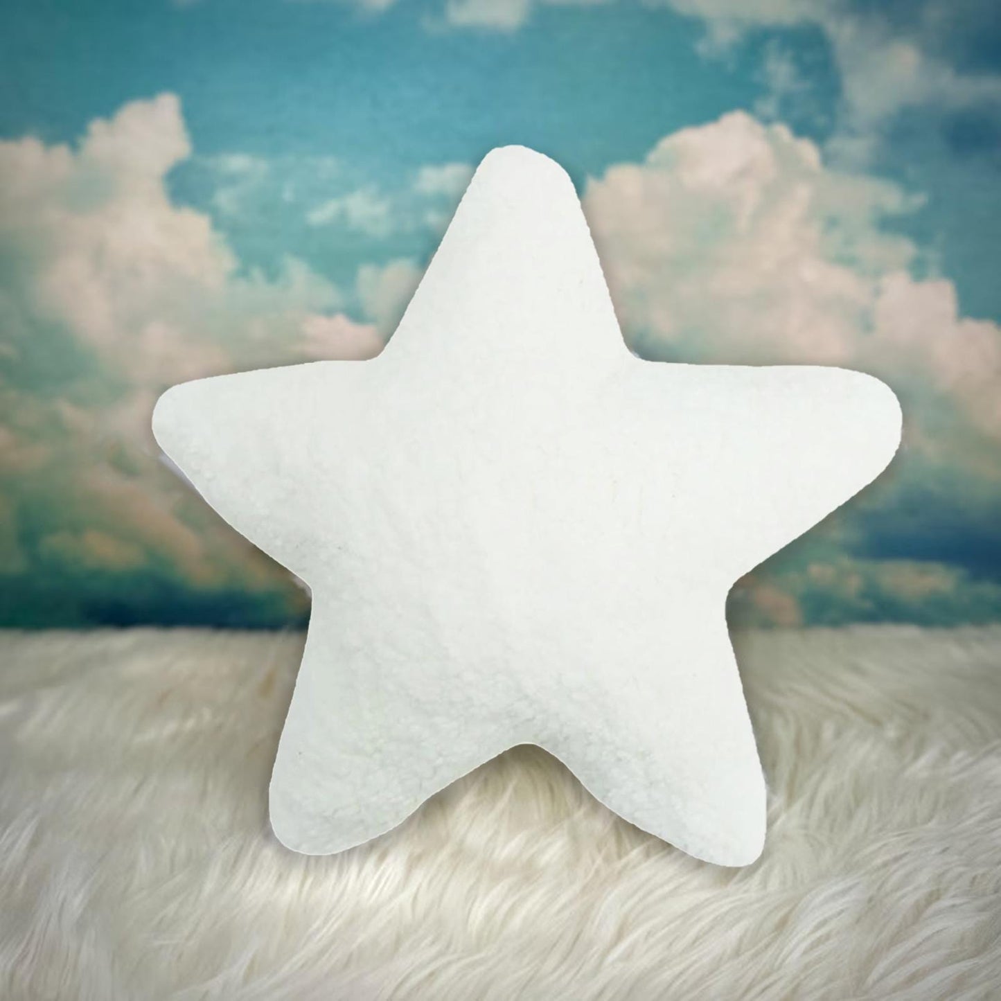 Sherpa Star pillow soft plush, neutral heart pillow, neutral star decor, sherpa star shaped pillow by HOME HEART Brands (Made in India)