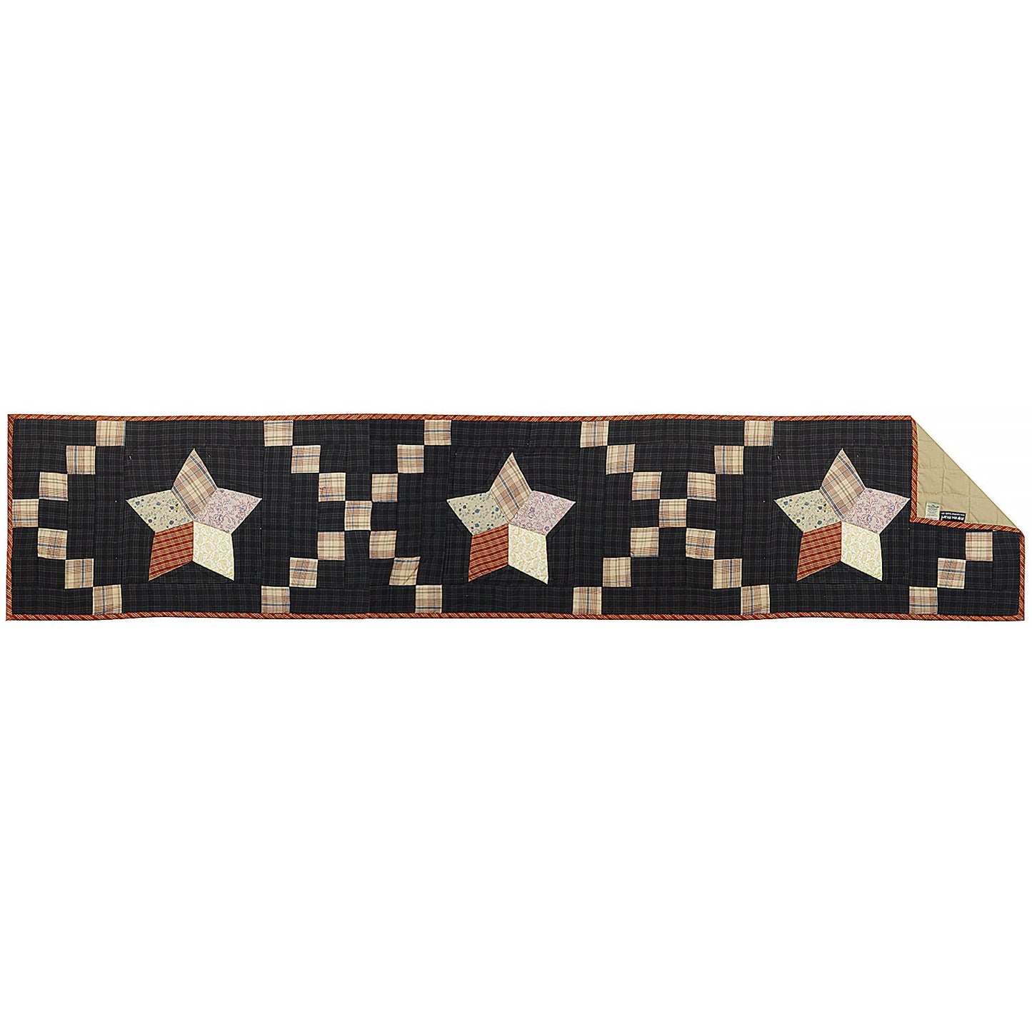 Quilted patchwork Table Runner & Toppers Galaxy Country star by HOME HEART Brands(Made in India)