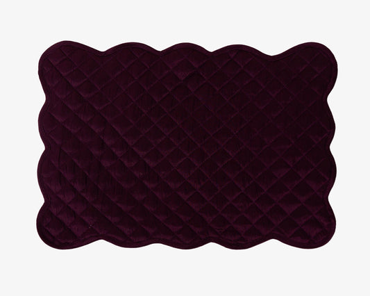 Dupioni Silk purple reversible Quilted Table runner, Trivet, placemat  & Table toppers design by HOME HEART Brands