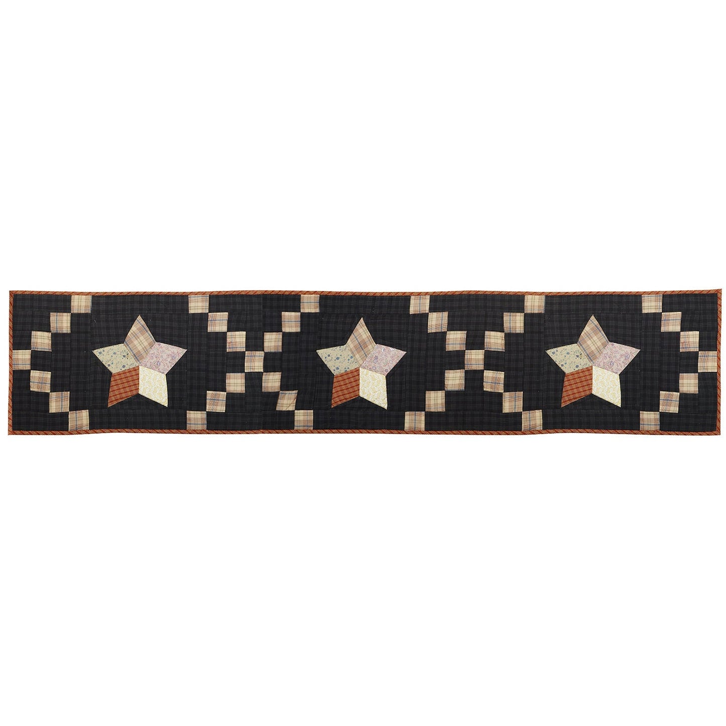 Quilted patchwork Table Runner & Toppers Galaxy Country star by HOME HEART Brands(Made in India)
