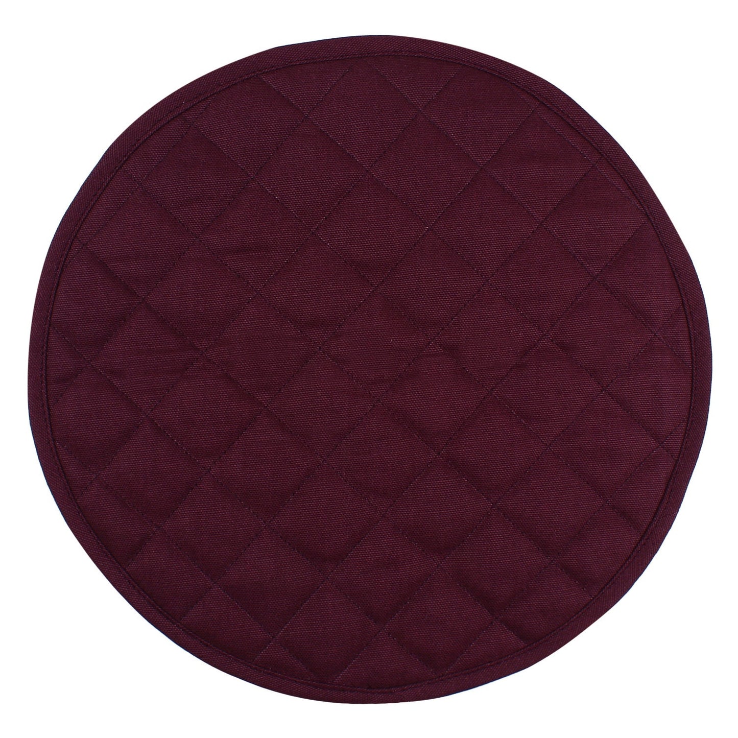 Wedge quilted placemat ,Trivet, pot holder, table mat purple duck cotton reversible by HOME HEART Brands( Made in India)
