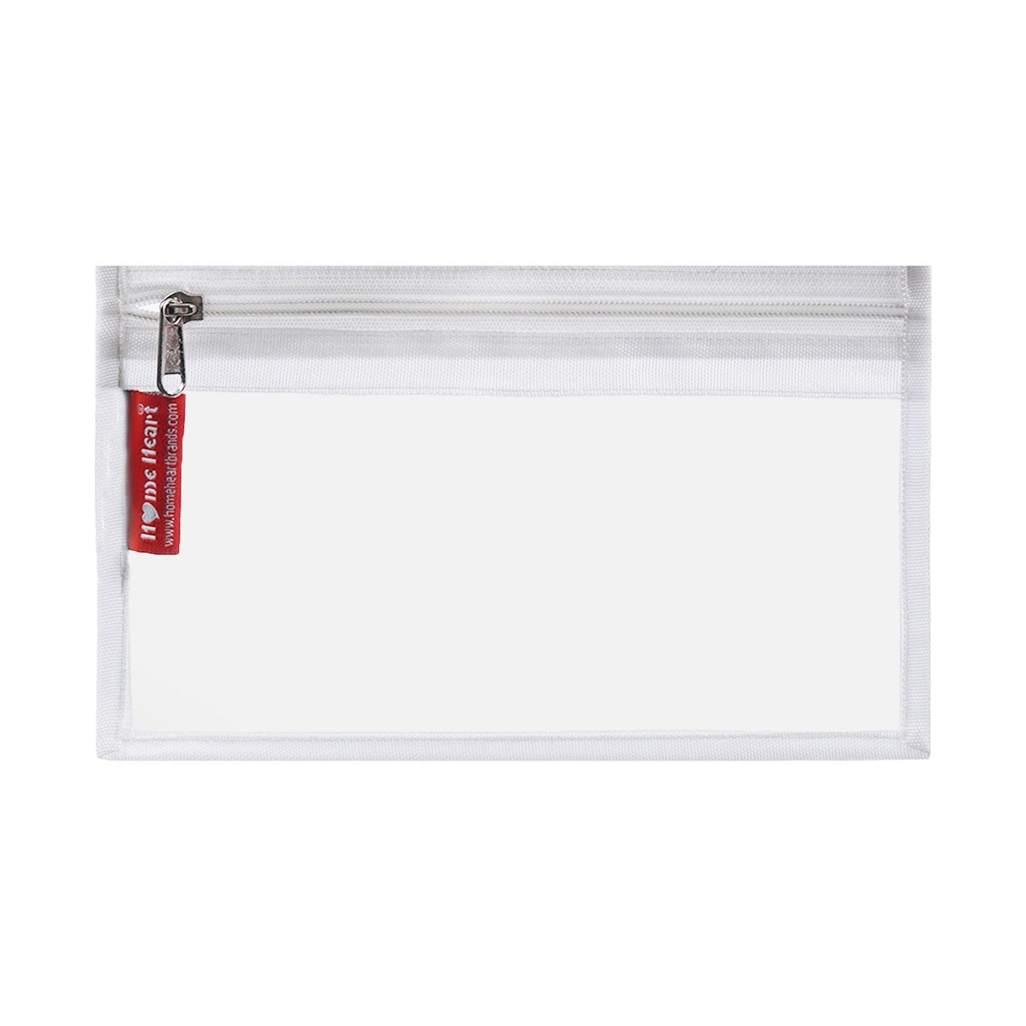 HOME HEART Brands multi-Purpose Water Resistant Clear Pvc Organizer Bag Pouch with YKK #5 Zipper Closure Small Size 6"x10"(Made in India)