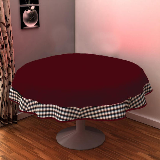 Christmas tree Mat, tabletop mat,dining Table cover Burgundy 10oz(310 gsm) cotton duck fabric Washable Made in India by Home Heart Brands