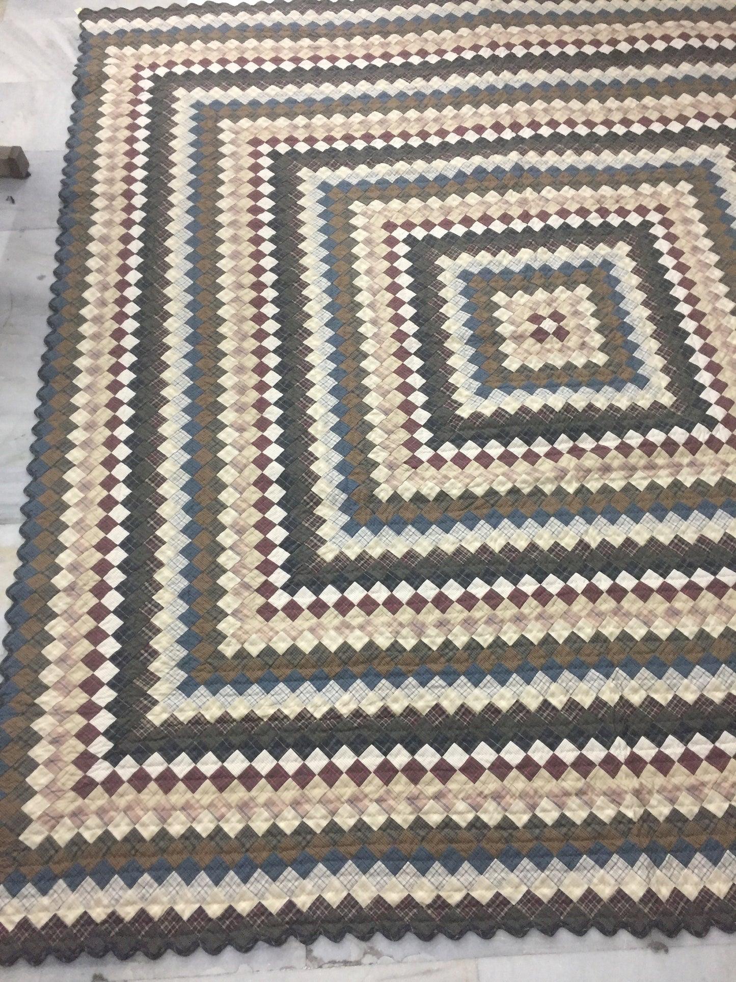 Make to order: Amish country Hand Quilted bedspread Quilt heirloom quality intricate size patchwork by HOME HEART Brands(Made in India)