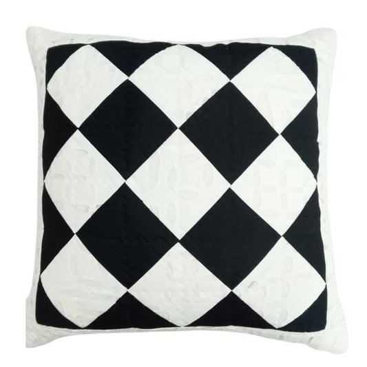 Hand made hand Quilted patchwork Vintage Cutwork Charm pillow cover, cushion cover,  throw Pillow cover by HOME HEART Brands(made in India)