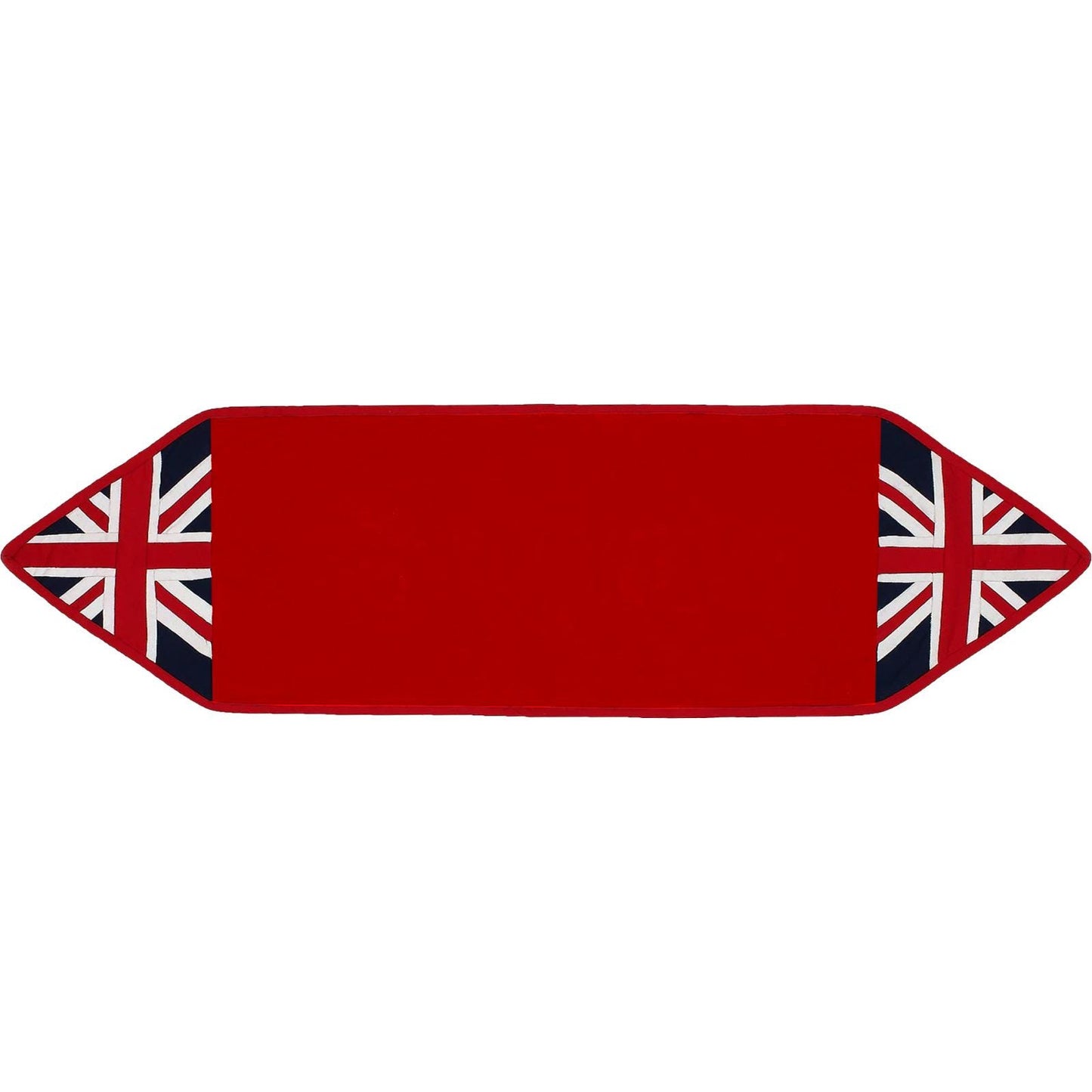 Cotton Table runner & Toppers Premium tapestry cotton fabric Red Union jack flag by Home Heart Brands(Made in India)