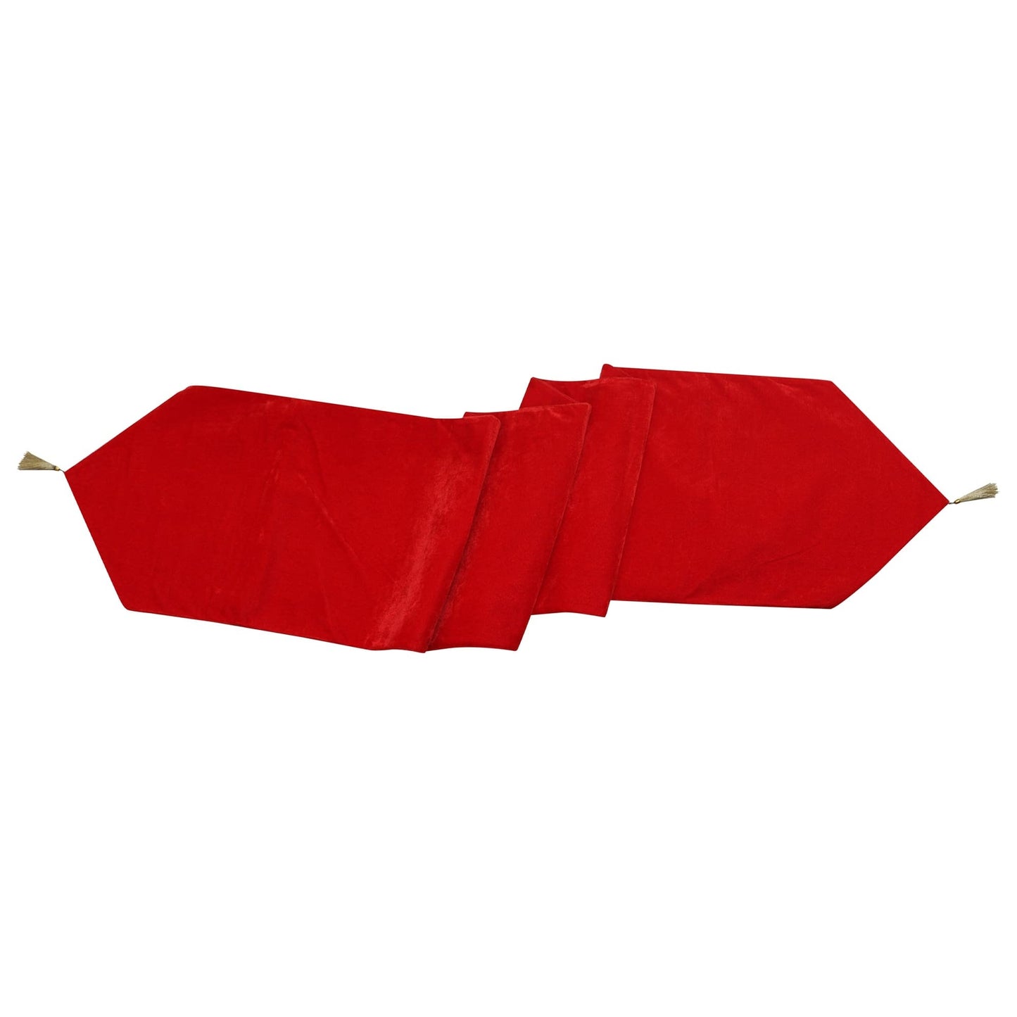 Velvet Table Runner & Toppers Premium red velvet fabric double layer reversible Decorative by Home Heart Brands(made in India)