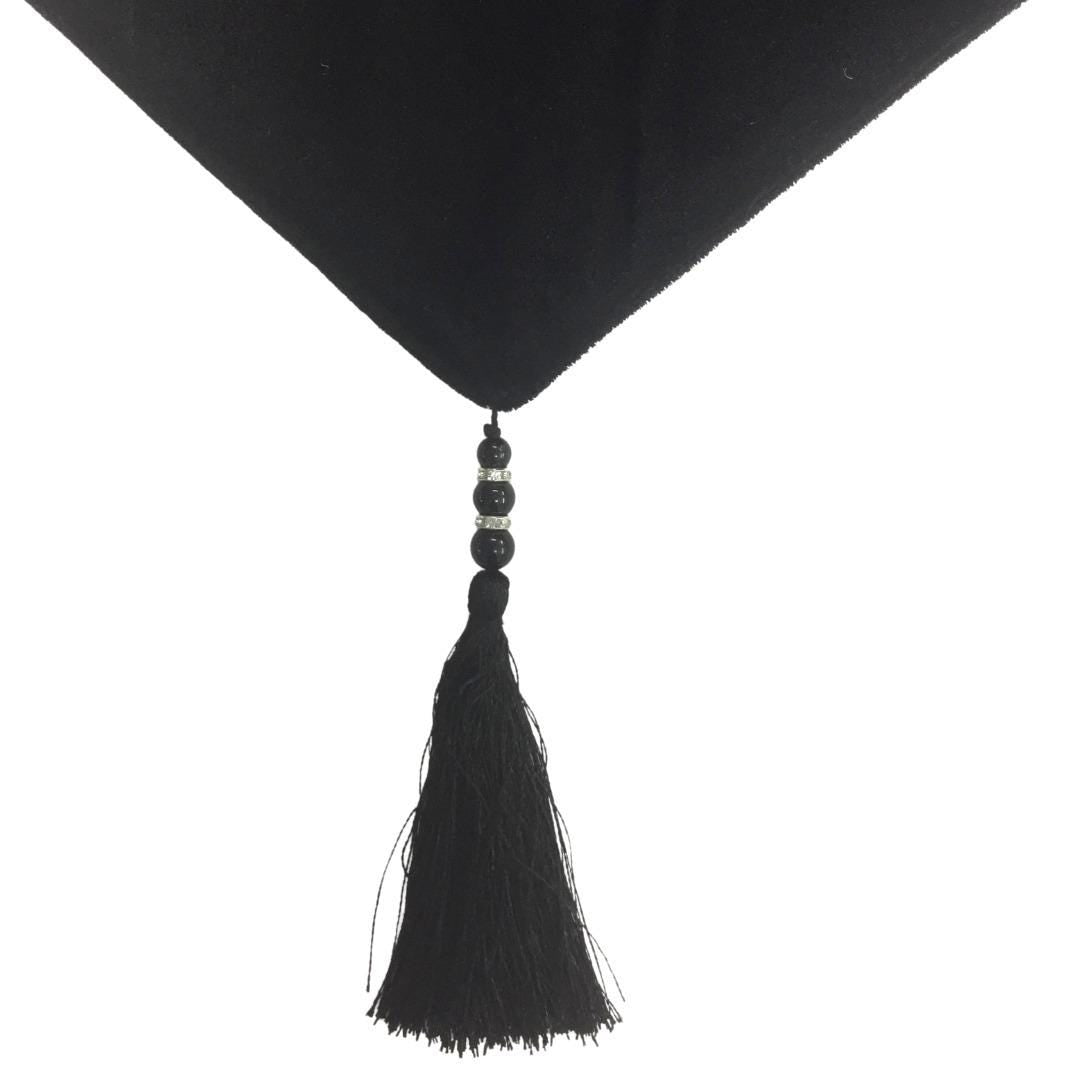 Velvet Table Runner & Toppers Premium black velvet fabric double layer reversible Decorative by Home Heart Brands(made in India)