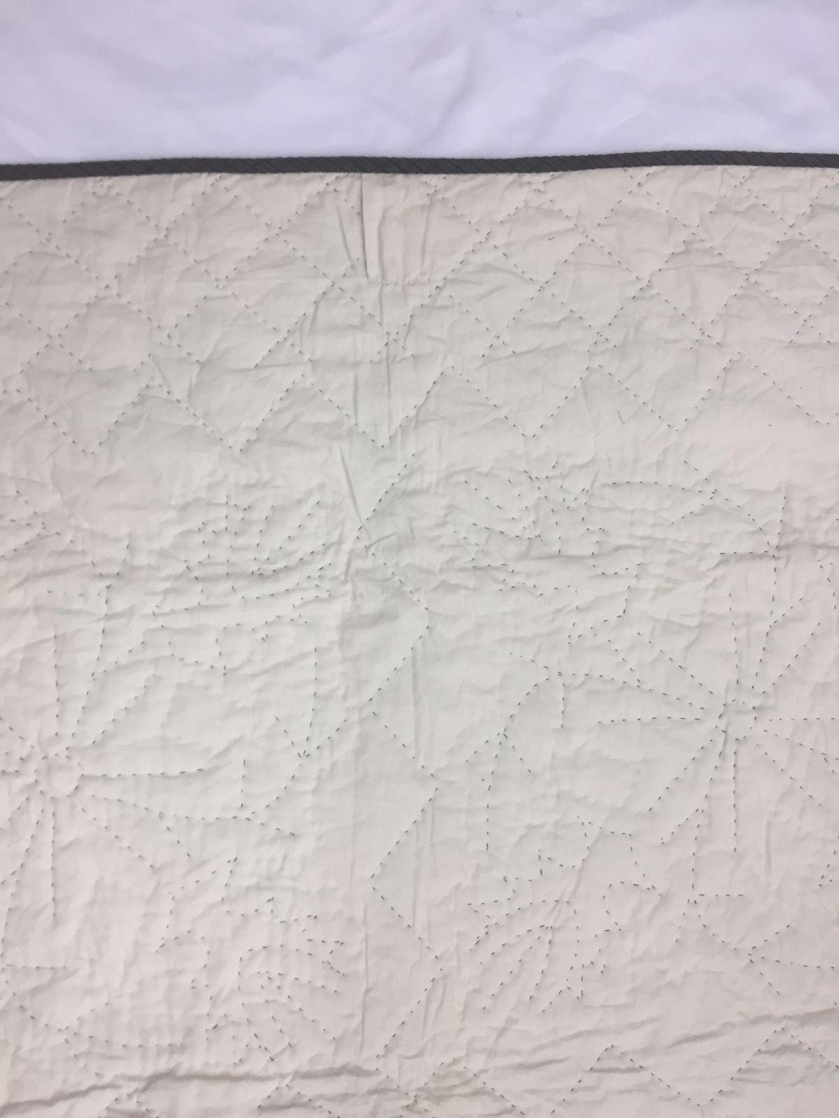 Hand made Throw Quilt, Table Toppers 44"x44" christmas poinsettia embroidered Hand Quilted Cotton quilt by Home Heart brands (Made in India)