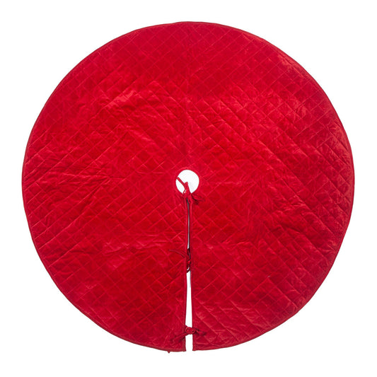 Christmas tree skirt Velvet Quilted Thick Double Layer quilted by HOME HEART Brands
