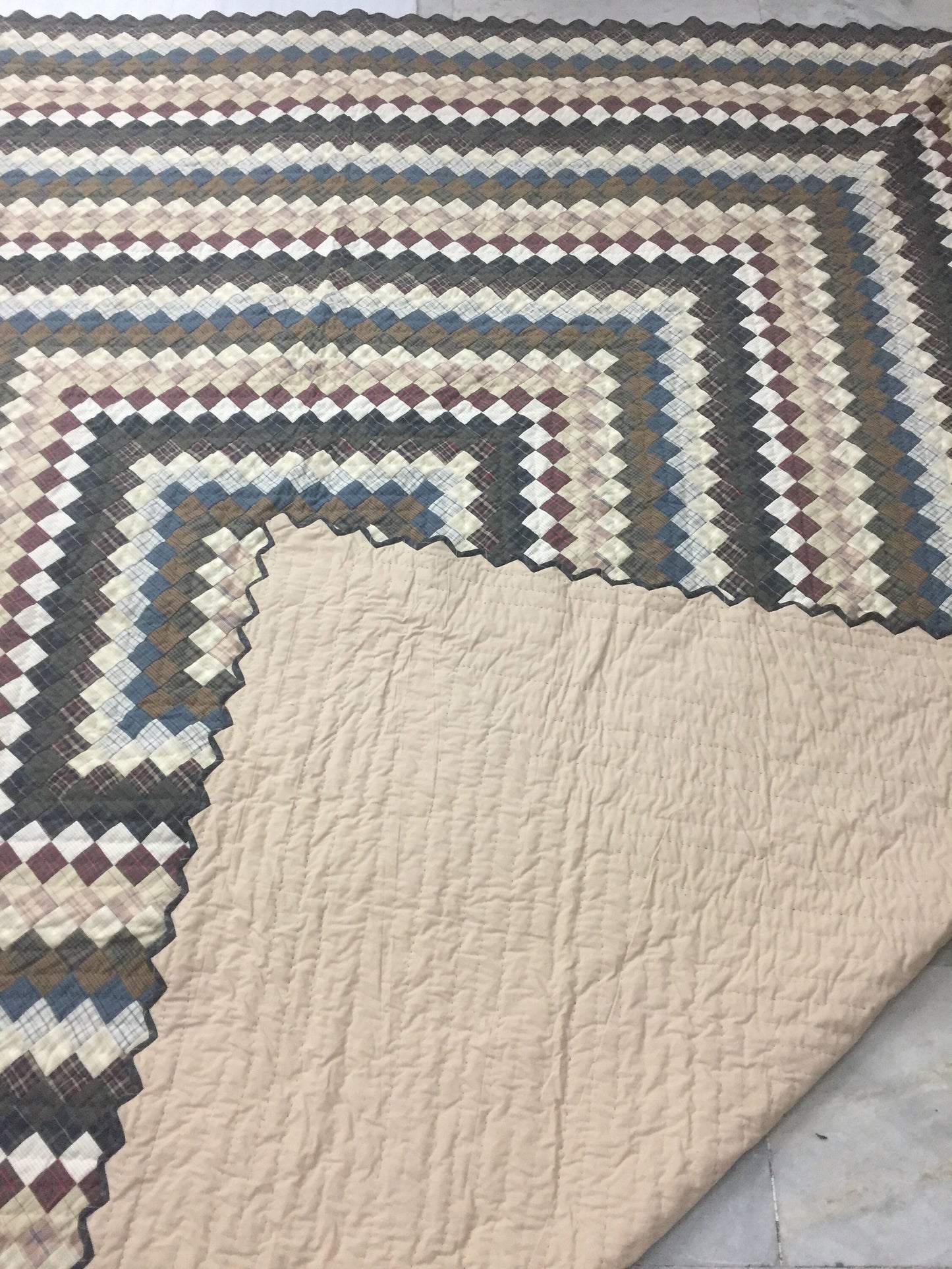 Make to order: Amish country Hand Quilted bedspread Quilt heirloom quality intricate size patchwork by HOME HEART Brands(Made in India)
