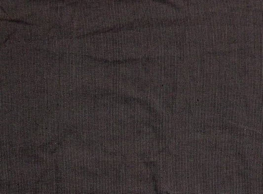 Cotton Plaid fabric micro slate yarn dyed black grey Cotton home spun Fabric in Yard by HOME HEART Brands (Made in India)
