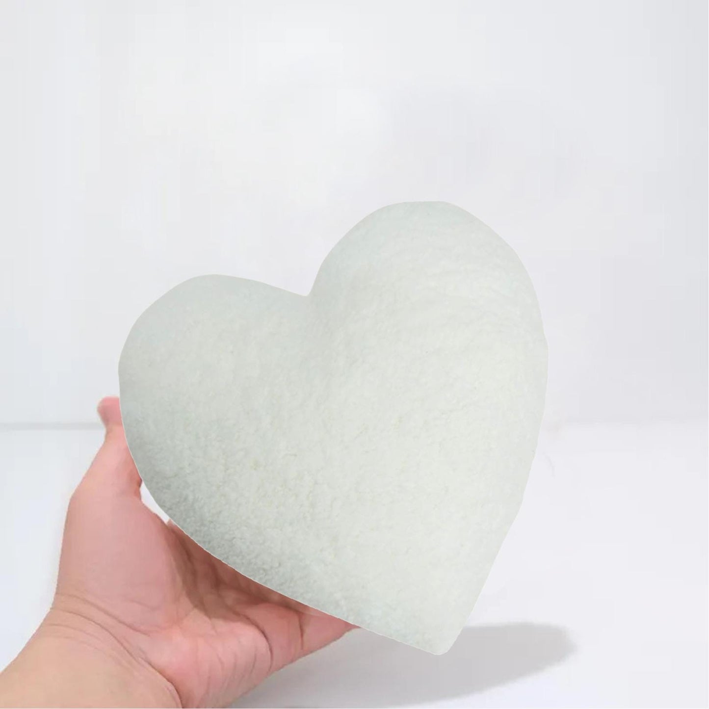 Sherpa Heart pillow soft plush, neutral heart pillow, neutral heart decor, sherpa heart shaped pillow by HOME HEART Brands (Made in India)