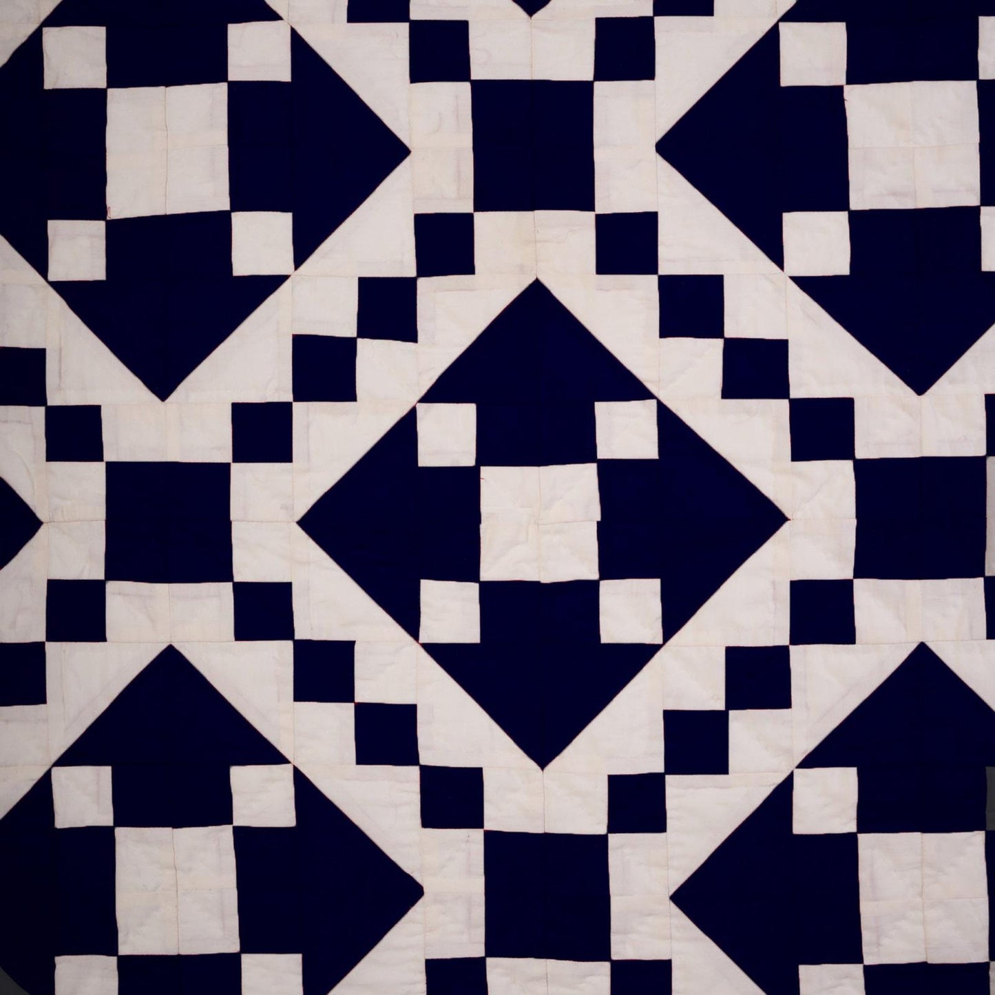 Wall hanging hand made hand quilted quilt, Throws, Table topper, Baby Quilt Navy blue Diamond square cotton quality by HOME HEART Brands