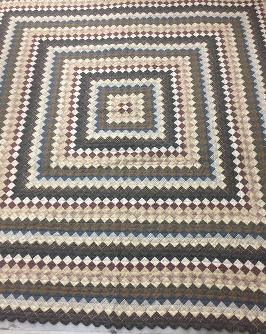 Make to order: Amish country Hand Quilted bedspread Quilt heirloom quality intricate size patchwork by HOME HEART Brands(Made in India)