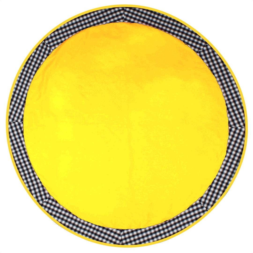Table Cloth Yellow Cotton duck Canvas 10oz(310 gsm) Fabric Dining Table cover Machine Washable Made in India by Home Heart Brands