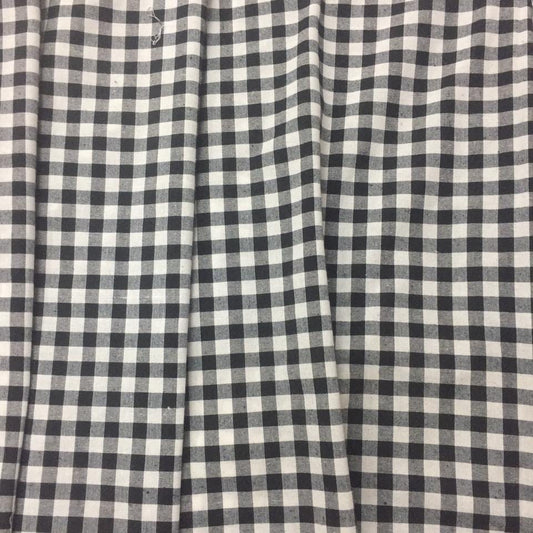 Fabric soft cotton Black & white Buffalo cabin checkered Plaid Cotton Fabric 59" in cut and yard by HOME HEART Brands (Made in India)