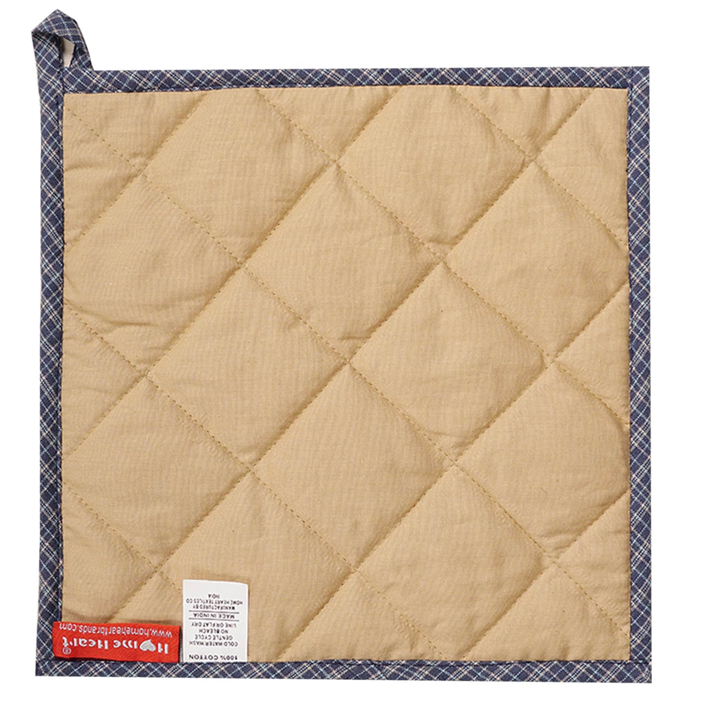 Quilted Pot Holder/Table topper/hot pads patchwork for kitchen Corn flower Mix 9"x9" by HOME HEART Brands( Made in India)