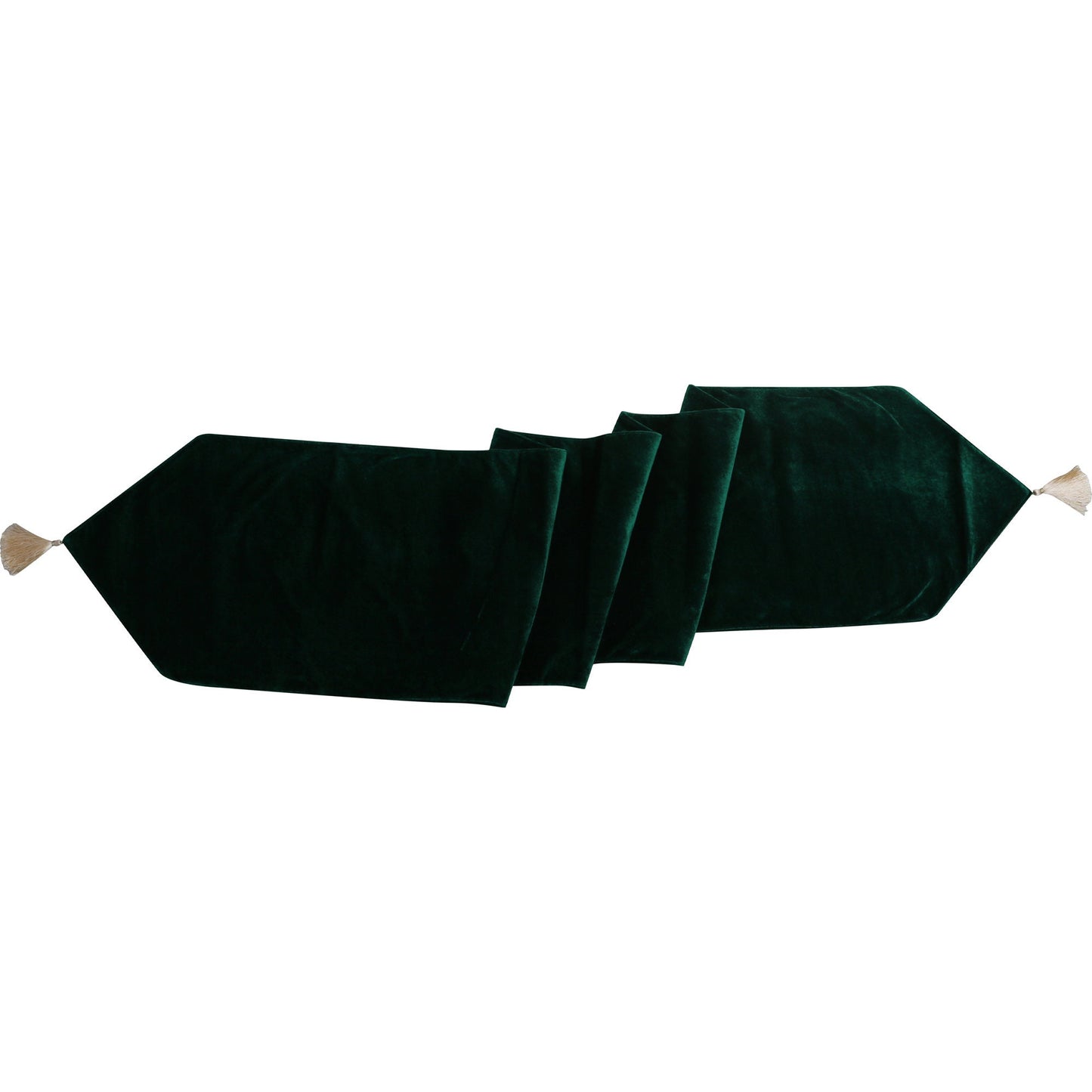 Velvet Table Runner & Toppers Premium green velvet fabric double layer reversible Decorative by Home Heart Brands(made in India)