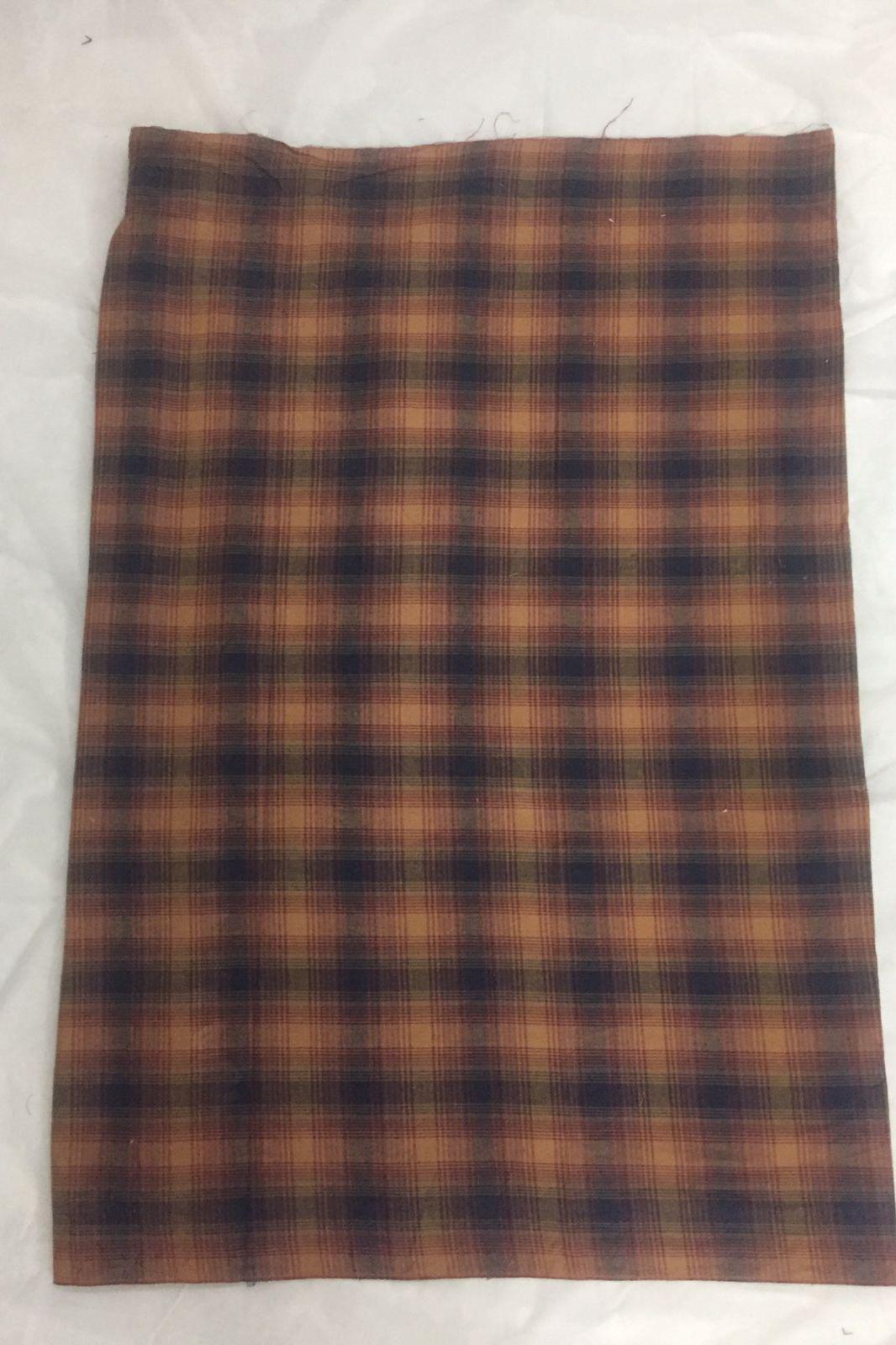 Plaid Fabric soft cotton autumn toned home spun country Fabric choose your yard in cut collection by HOME HEART Brands (Made in India)