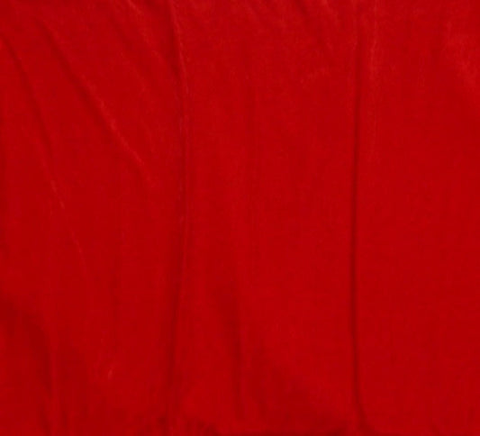 Red color micro velvet soft fabric 42� wide choose your yard meter in cut collection by HOME HEART Brands (Made in India)