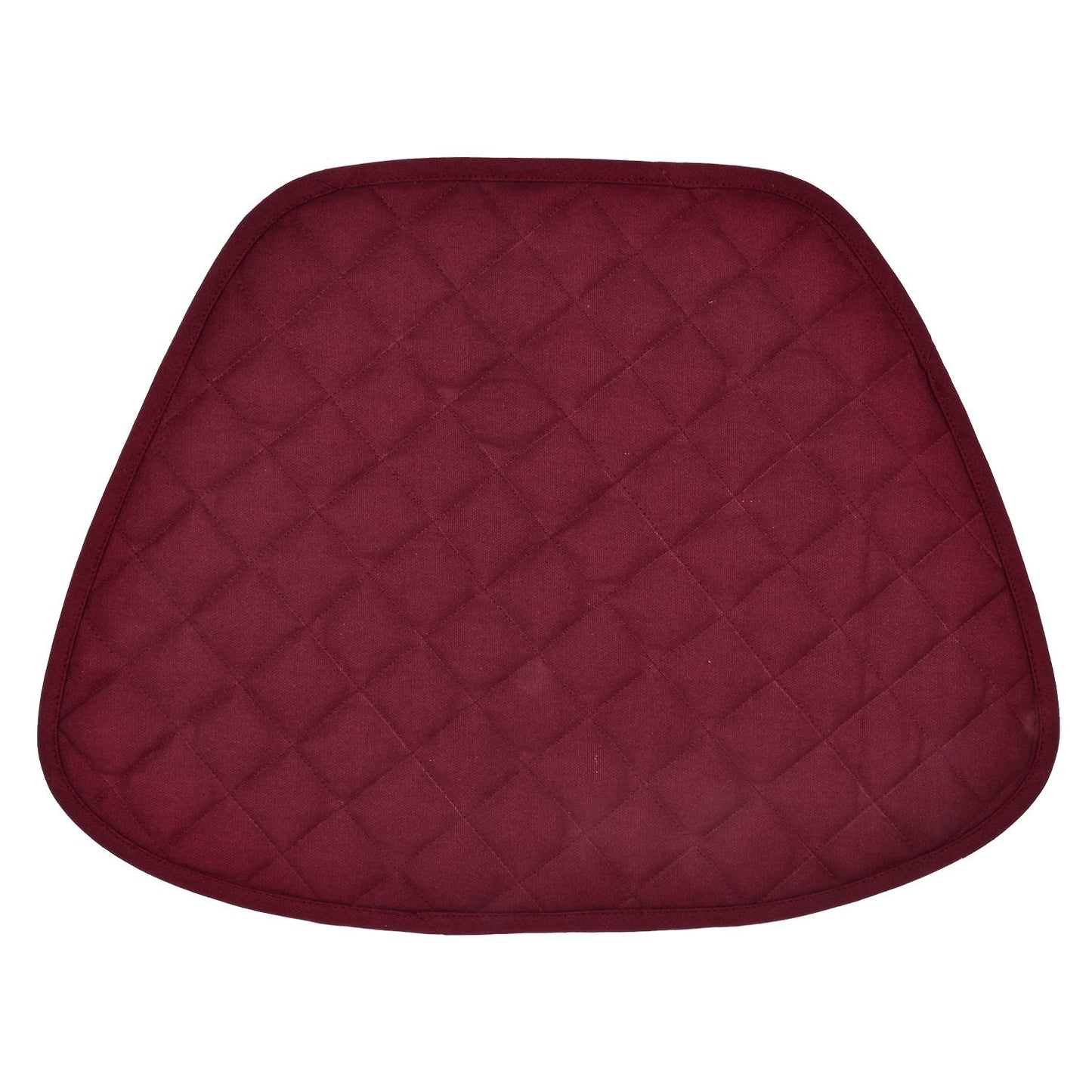 Wedge quilted placemat ,Trivet, pot holder, table mat burgundy duck cotton reversible by HOME HEART Brands( Made in India)
