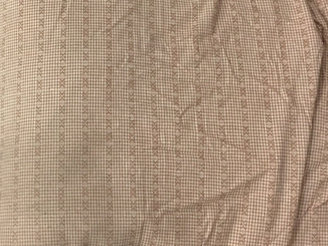 Fabric soft cotton tartan brown plaid home spun Fabric choose your yard in cut collection by HOME HEART Brands (Made in India)