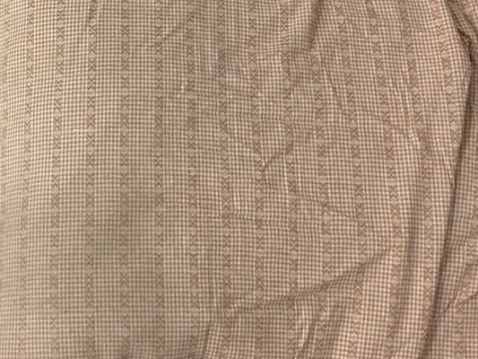 Fabric soft cotton tartan brown plaid home spun Fabric choose your yard in cut collection by HOME HEART Brands (Made in India)