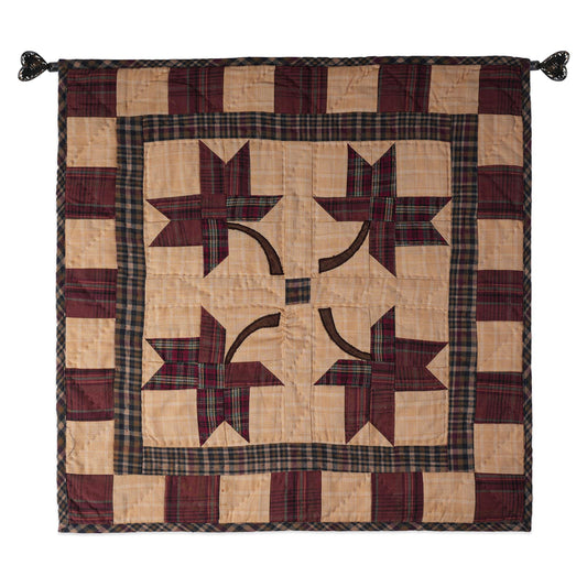 Hand made Hand quilted Throw Quilt, Table Topper 20"x20" Autumn leaves quilt by Home Heart brands (Made in India)