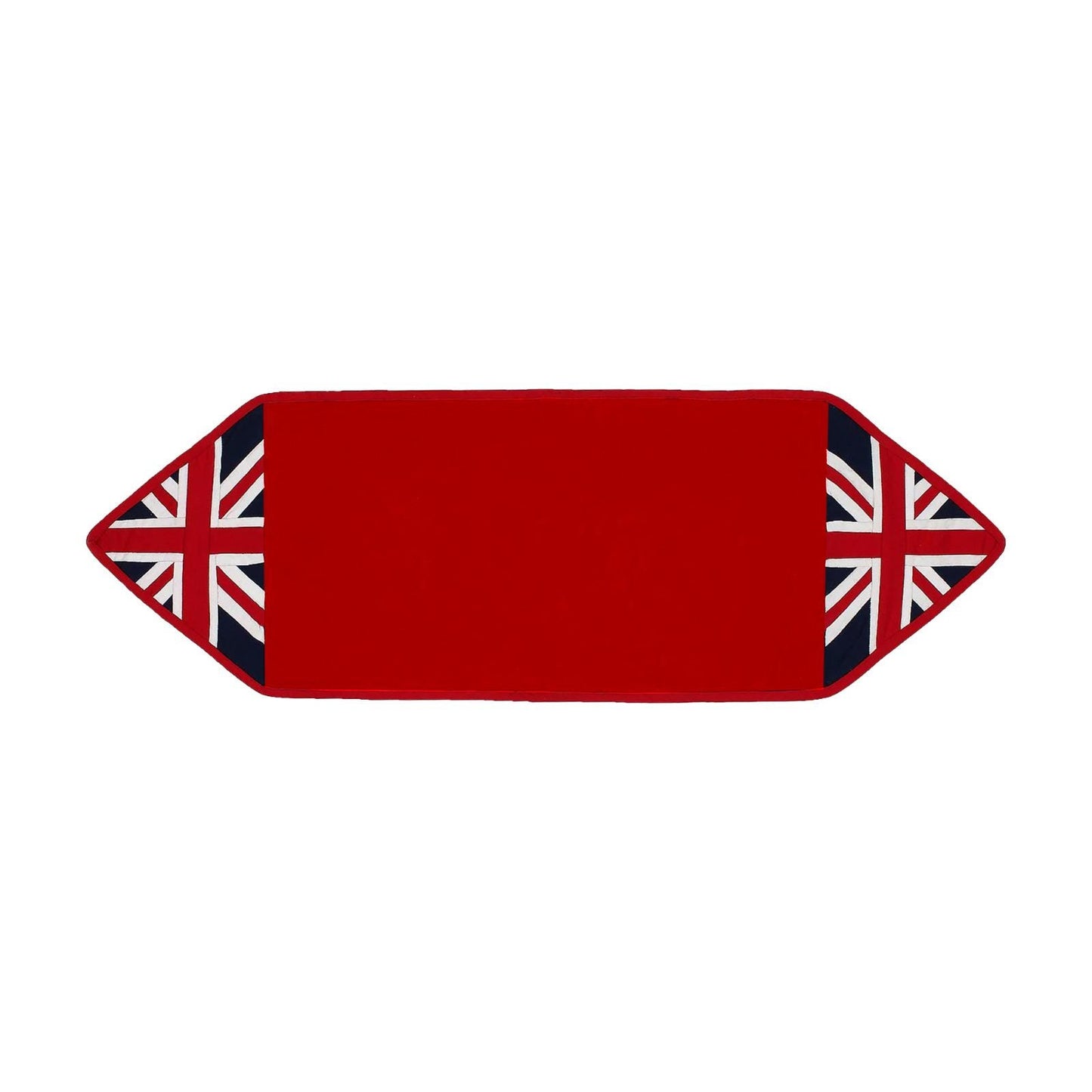 Cotton Table runner & Toppers Premium tapestry cotton fabric Red Union jack flag by Home Heart Brands(Made in India)