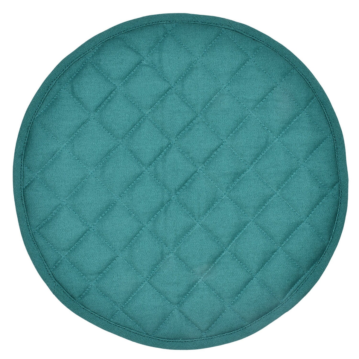 Wedge quilted placemat ,Trivet, pot holder, table mat irish green duck cotton reversible by HOME HEART Brands( Made in India)