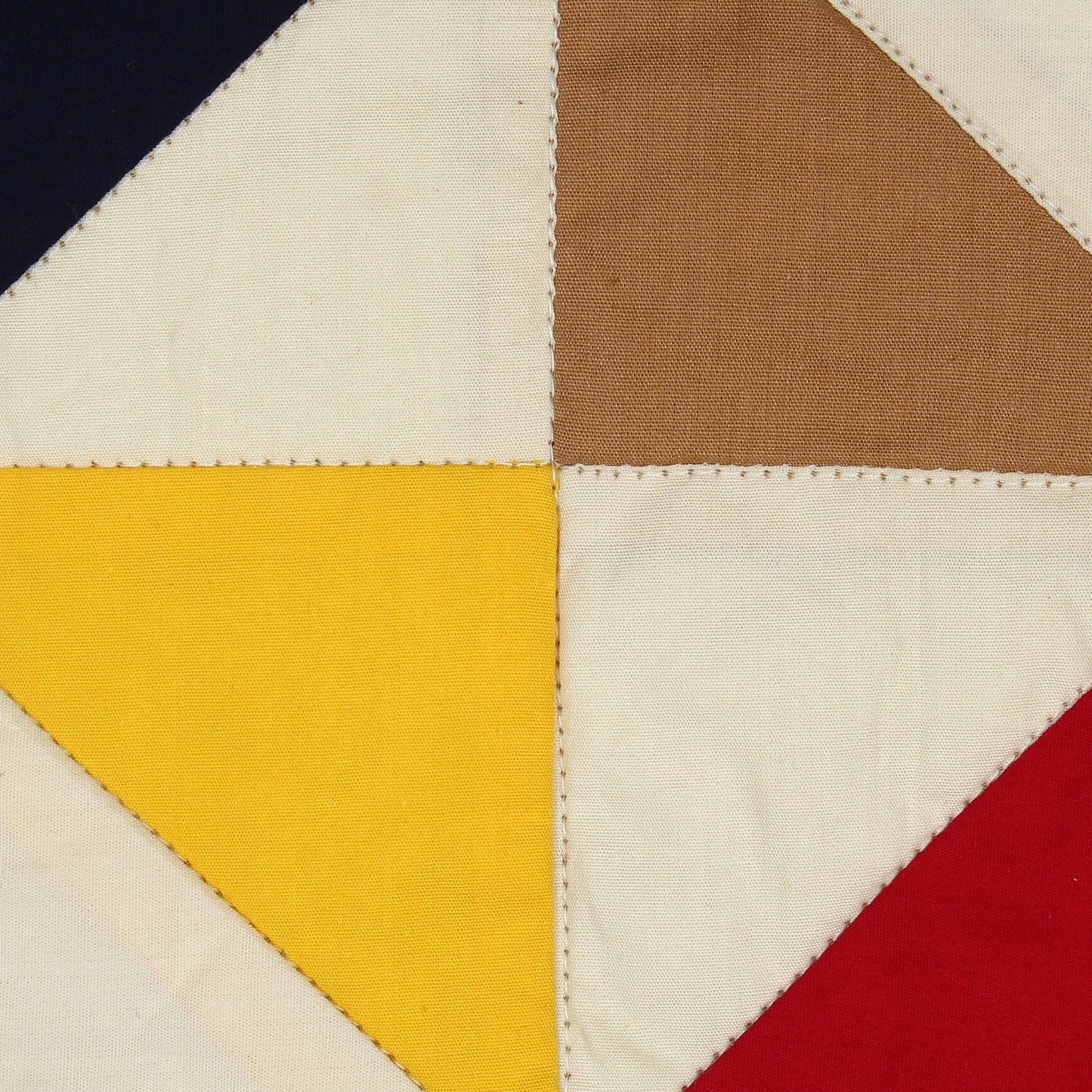 Quilted Table Runner, country Kaleidoscope multi color by HOME HEART Brands (Made in India)