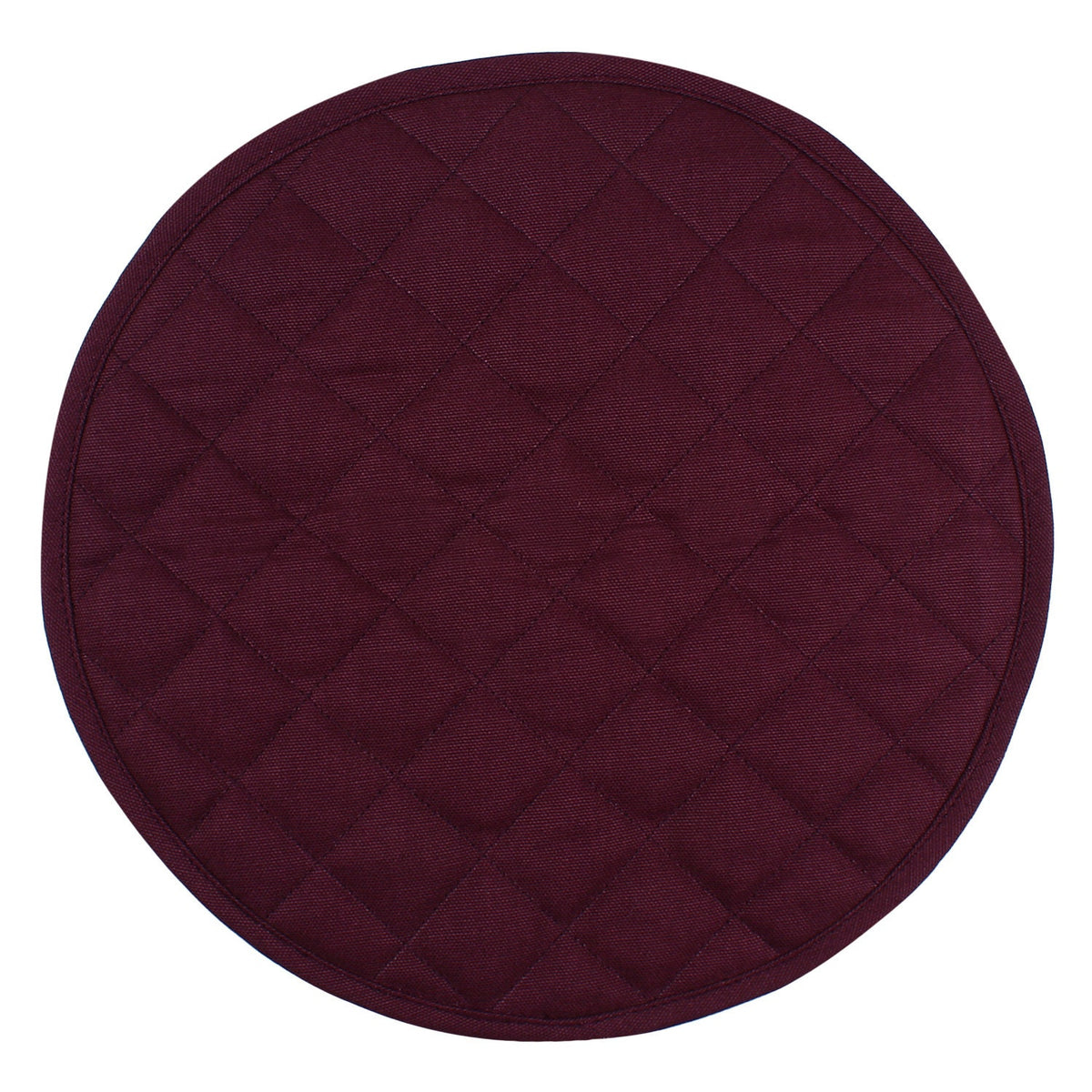 Wedge quilted placemat ,Trivet, pot holder, table mat purple duck cotton reversible by HOME HEART Brands( Made in India)