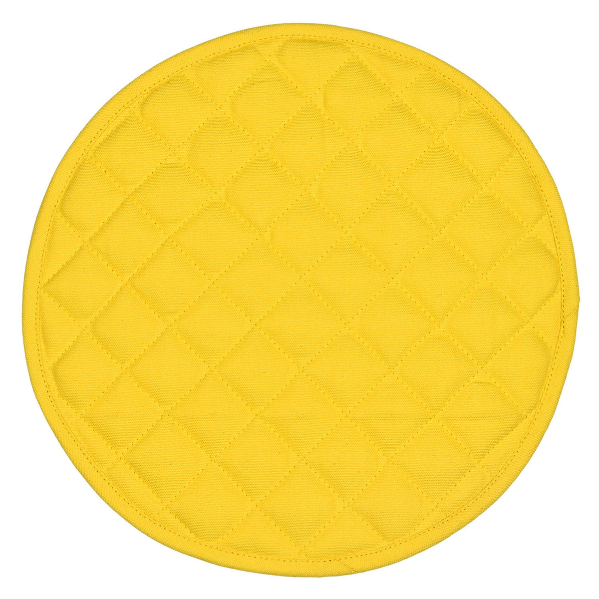 Wedge quilted placemat ,Trivet, pot holder, table mat yellow duck cotton reversible by HOME HEART Brands( Made in India)