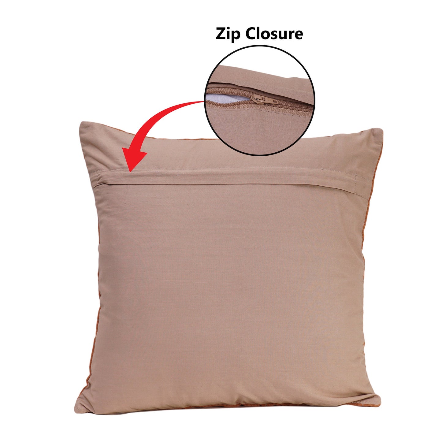 Pillow cover 16"x16" inch hand quilted cushion cover, decorative throw pillow cover Harvest log cabin by HOME HEART Brands(made in India)