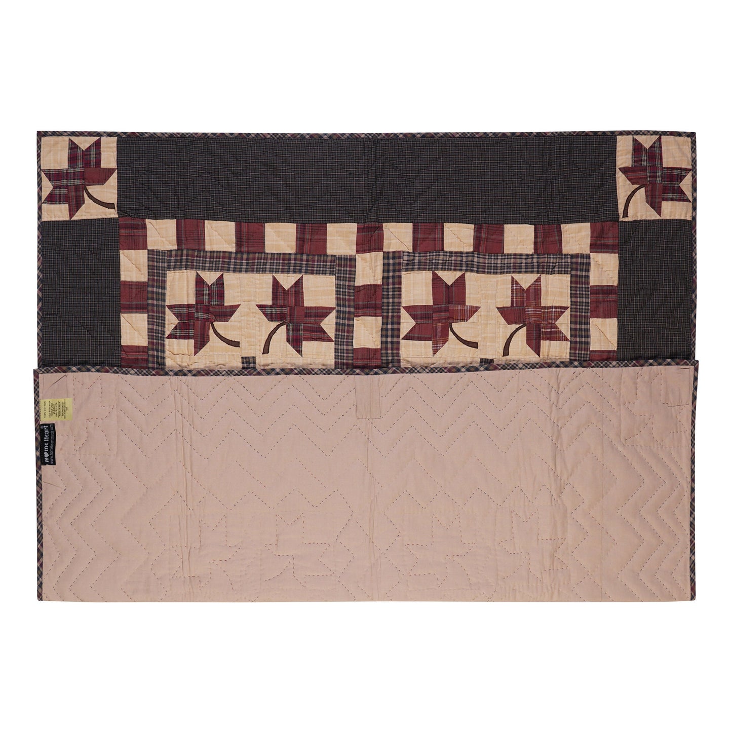 Throw, wall hanging ,Table Topper, Baby quilt 45"x45" patchwork autumn leaves Hand Quilted 100% Cotton by Home Heart brands (Made in India)