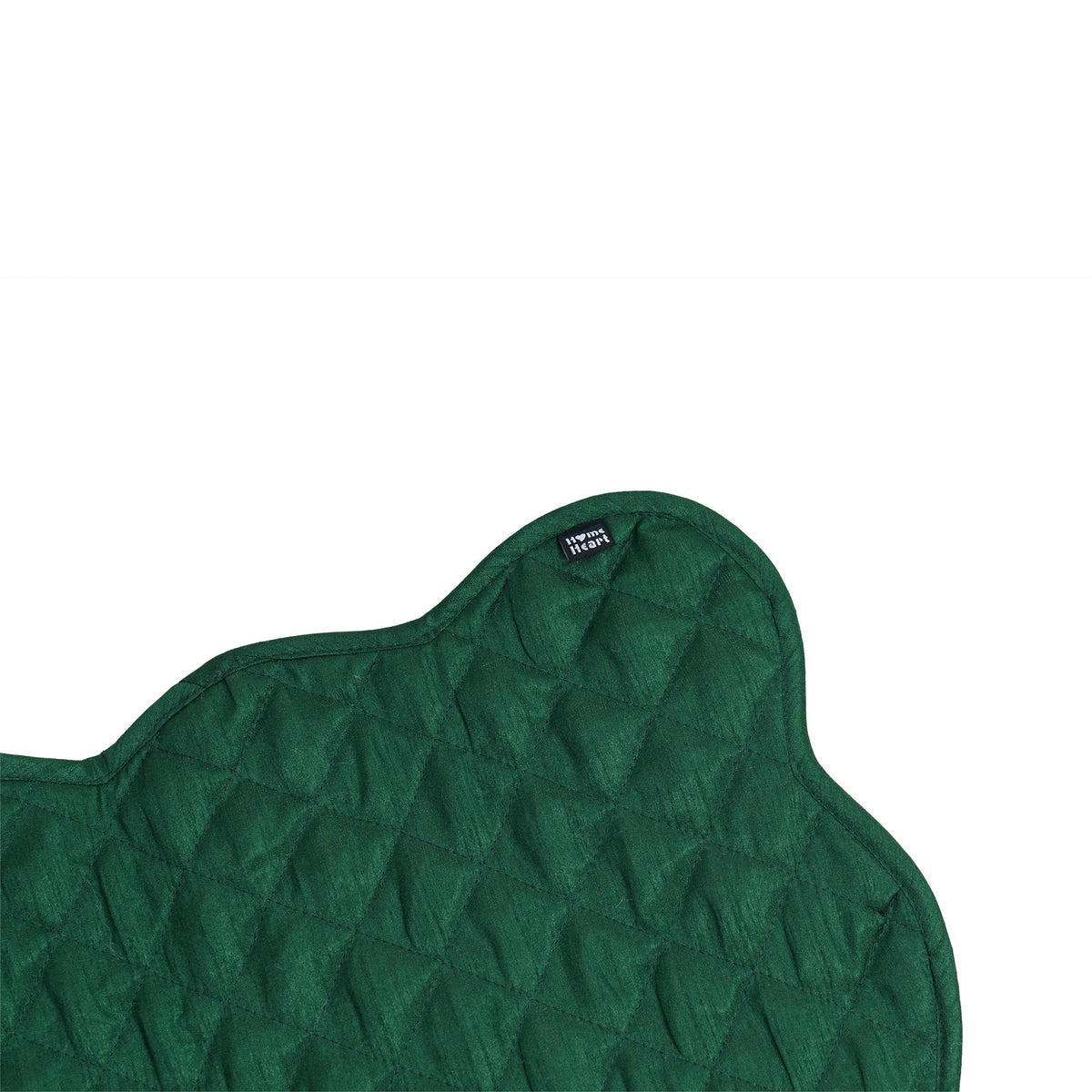 Dupioni Silk Green reversible Quilted Table runner, Trivet, placemat & Table toppers design by HOME HEART Brands