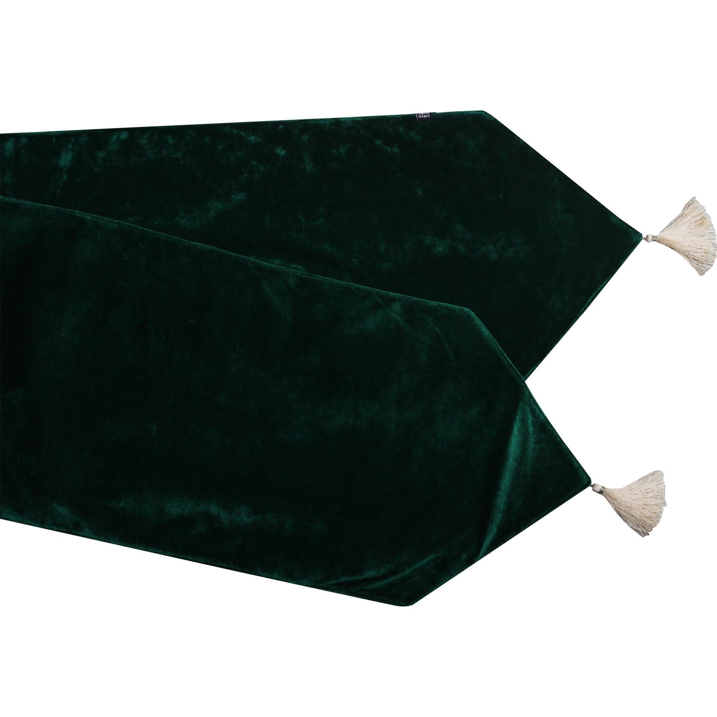 Bottle green color micro velvet soft fabric 44� wide choose your yard meter in cut collection by HOME HEART Brands (Made in India)