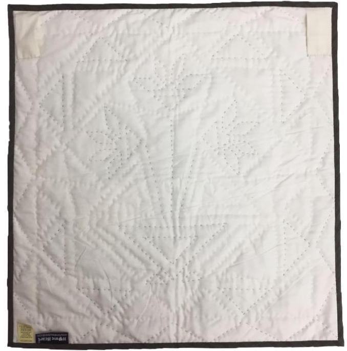 Flower basket Tulip quilt Hand made Hand quilted block quilt 19"x19"calico cotton Heirloom Quality by Home Heart brands (Made in India)