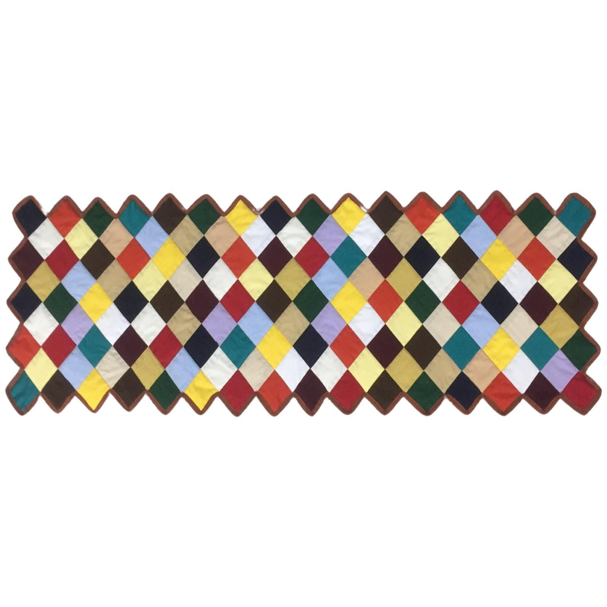 Hello spring solid color quilted table runner, throw patchwork Table Topper Calico Country cotton fabric by HOME HEART Brands(made in INDIA)