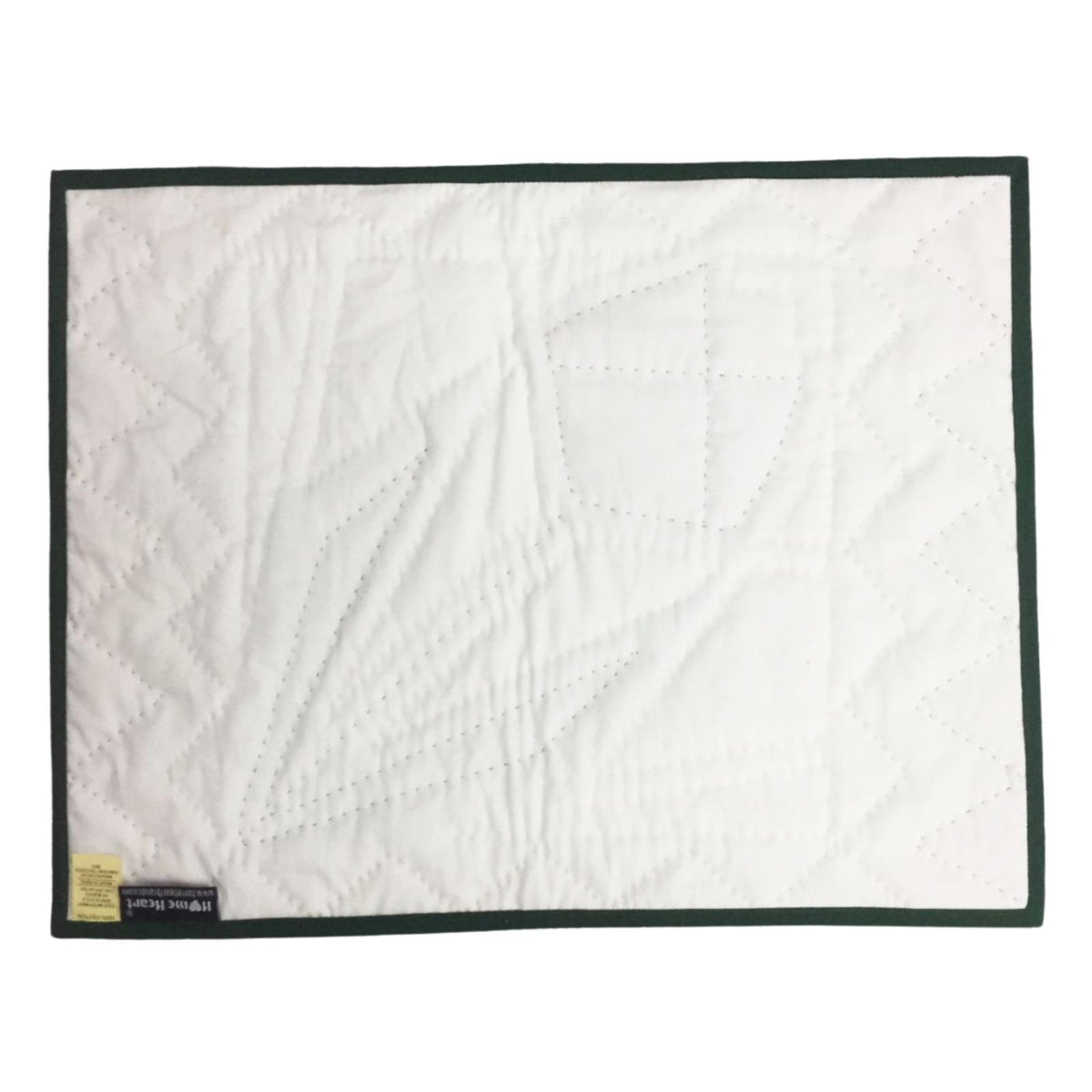 Hand made hand quilted crafted placemats, table topper, patchwork Calico antique Tulip quilt 14"X19" by HOME HEART Brands (Made in India)