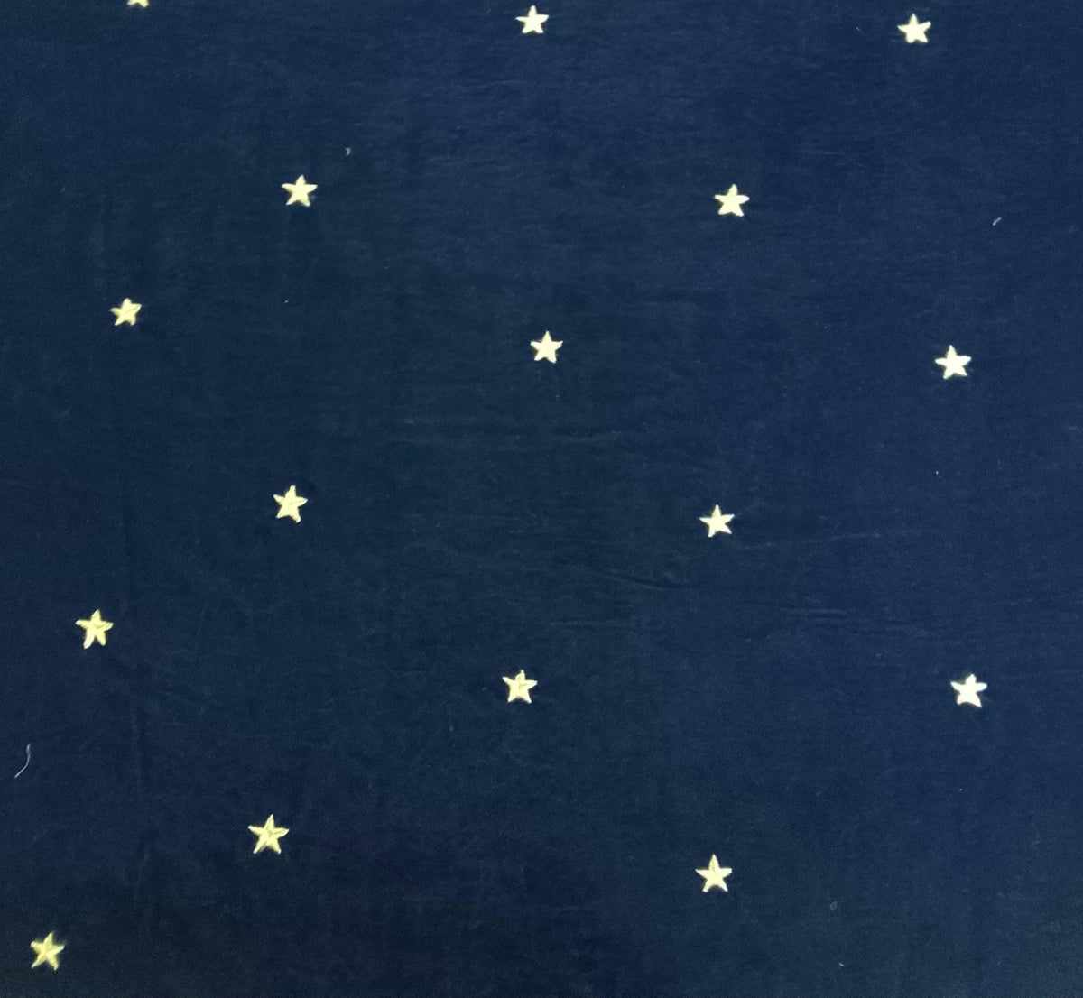 Fabric micro velvet crafted gold star embroidered soft fabric 42” wide choose your yard collection by HOME HEART Brands (Made in India)