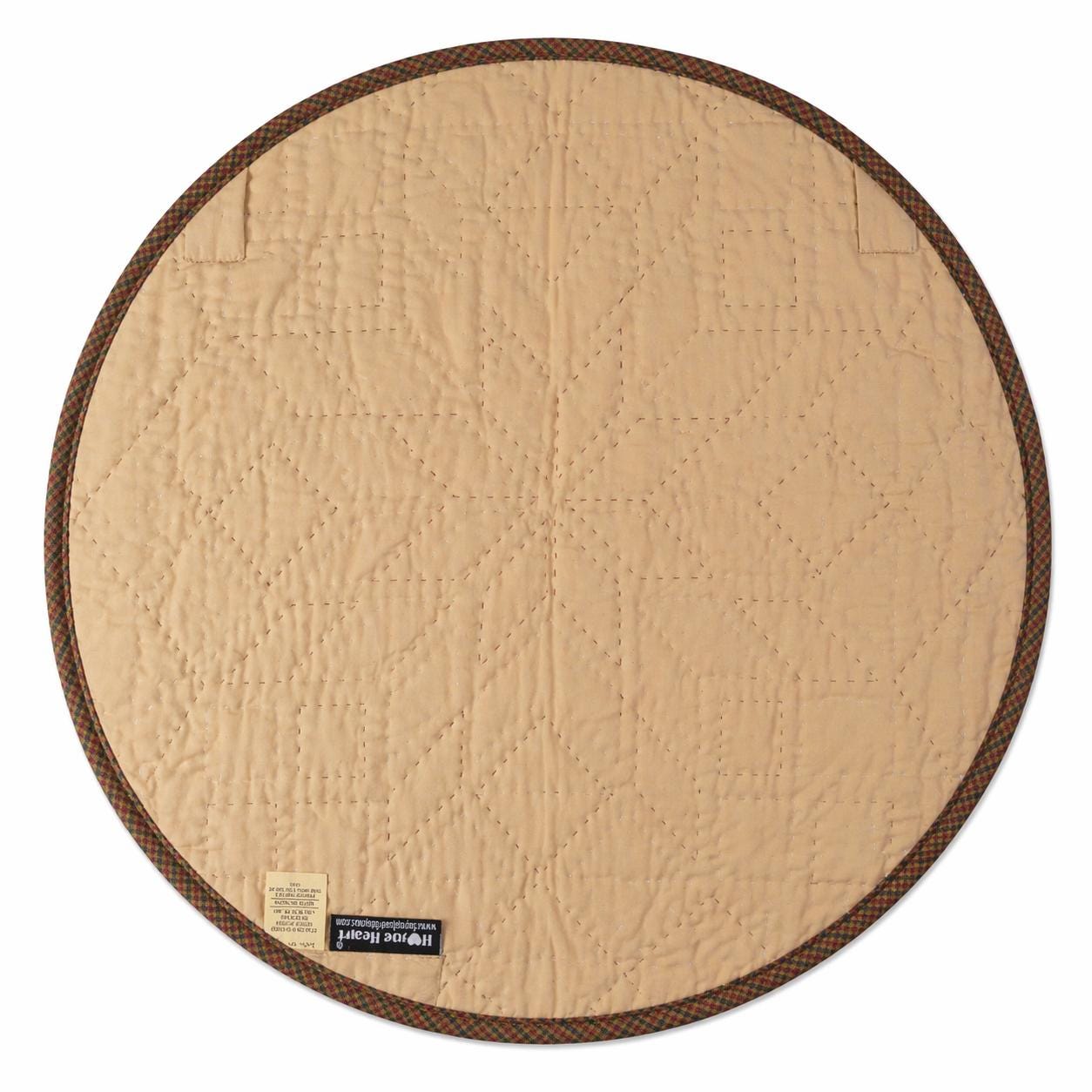 Hand made Hand quilted round Table Topper Southwestern star quilt by Home Heart brands (Made in India)