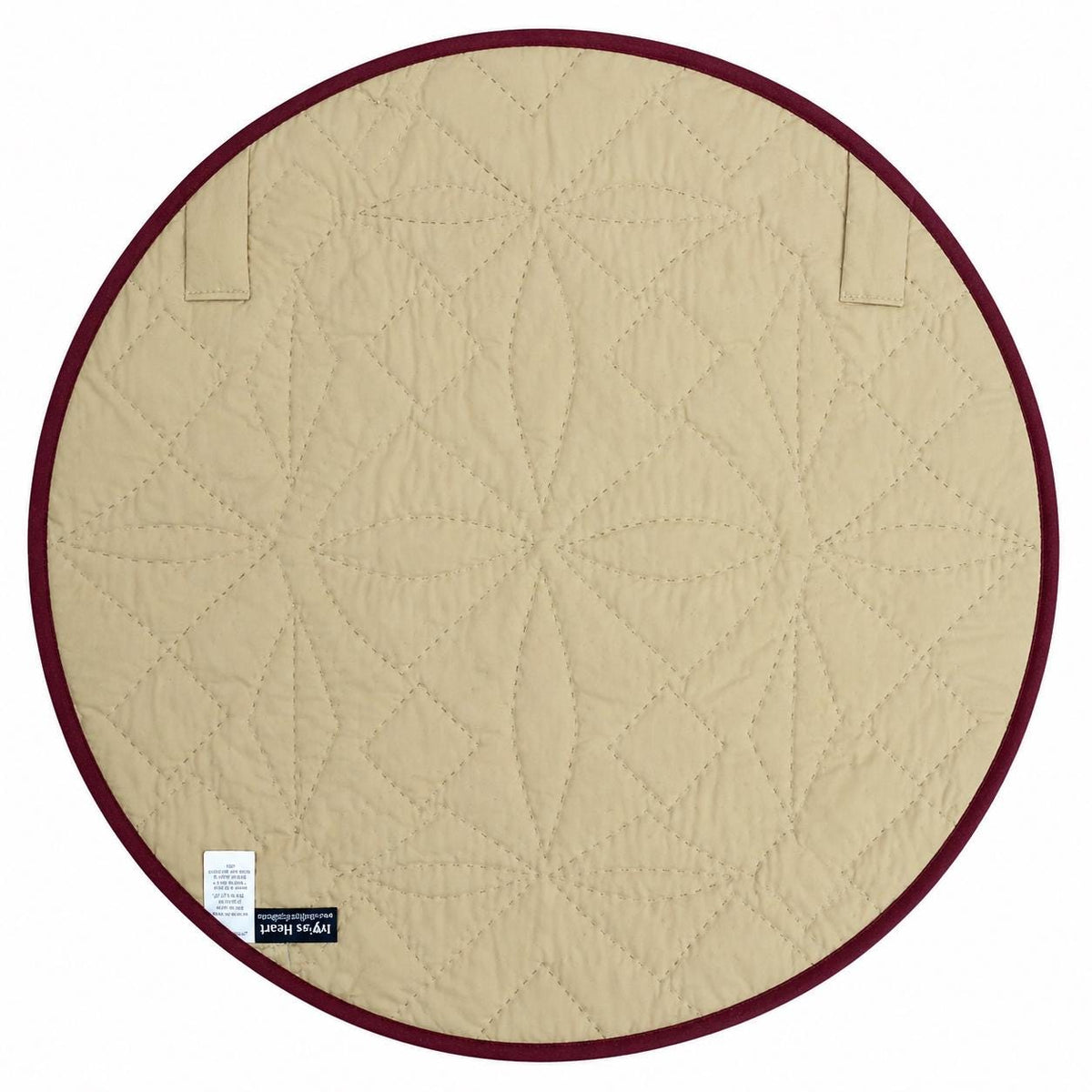 Hand made Hand quilted round Table Topper Spinning Star quilt by Home Heart brands (Made in India)