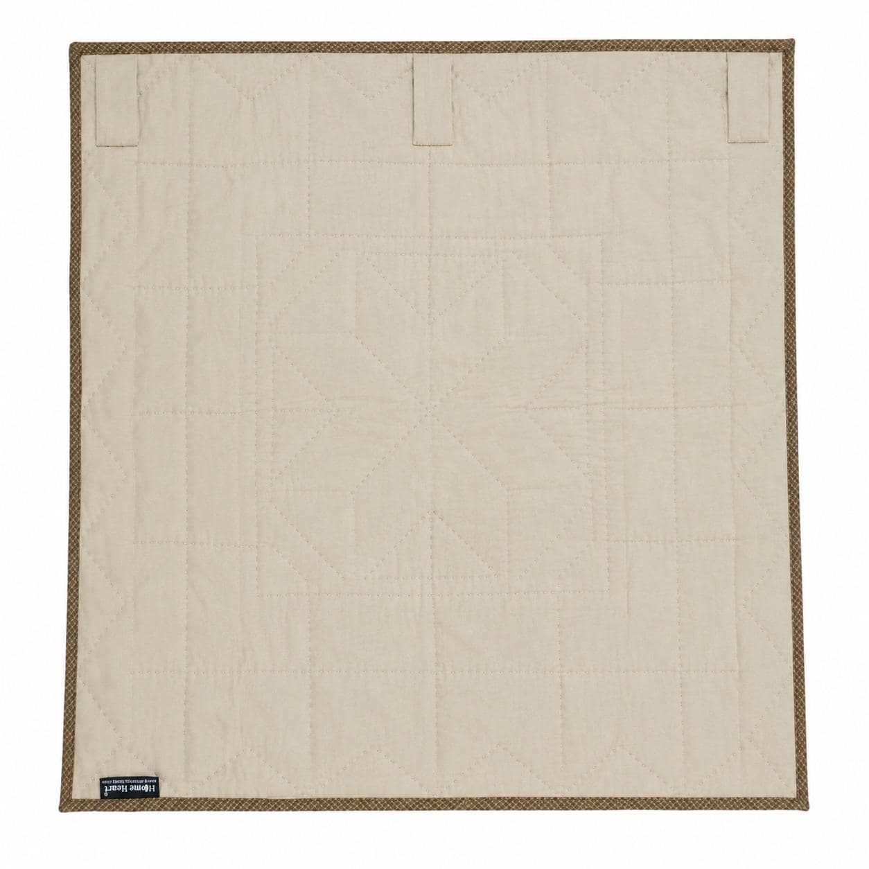 Hand quilted Primitive Diamond Star Patchwork Table Topper Farmhouse Mat Wall Hanging Handmade Quilt Decor by Home Heart (Made in India)