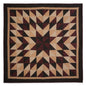 Hand made Hand quilted Throw Quilt, Table Toppers 44"x44"  primitive Broken star patchwork Cotton quilt by Home Heart brands (Made in India)