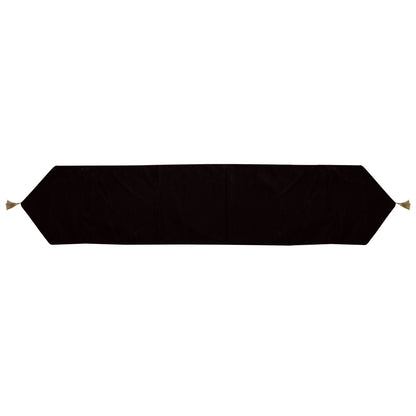 Velvet Table Runner & Toppers Premium black velvet fabric double layer reversible Decorative by Home Heart Brands(made in India)