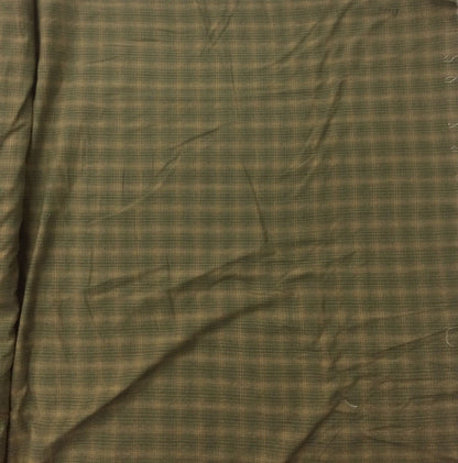 Plaid Fabric soft cotton green & gold home spun country Fabric choose your yard in cut collection by HOME HEART Brands (Made in India)